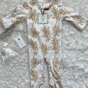 NWT Kate Quinn Organic Cotton Wildgrass Footie